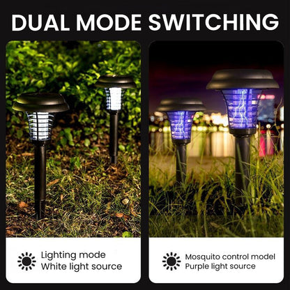 🦟 50% DE DESCONTO – Lâmpada Solar Inseticida com Estaca | Anti mosquitos, recarregável com energia solar & resistente à chuva