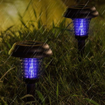 🦟 50% DE DESCONTO – Lâmpada Solar Inseticida com Estaca | Anti mosquitos, recarregável com energia solar & resistente à chuva