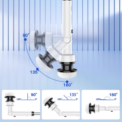 🧹50% DE DESCONTO – Escova Elétrica Multifuncional com Cabo Extensível | Alcança lugares altos, remove gordura & fácil de usar
