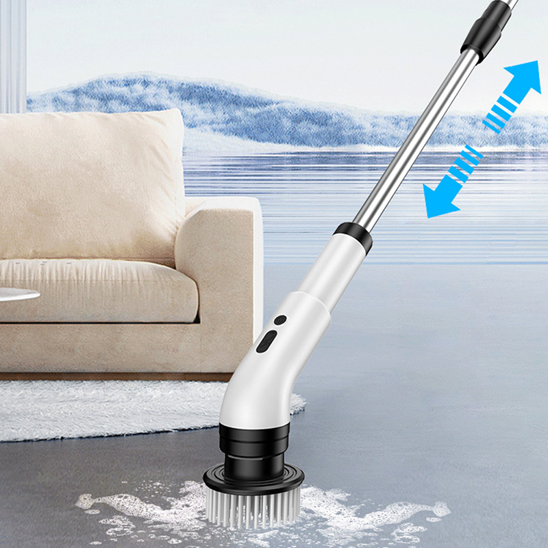 🧹50% DE DESCONTO – Escova Elétrica Multifuncional com Cabo Extensível | Alcança lugares altos, remove gordura & fácil de usar