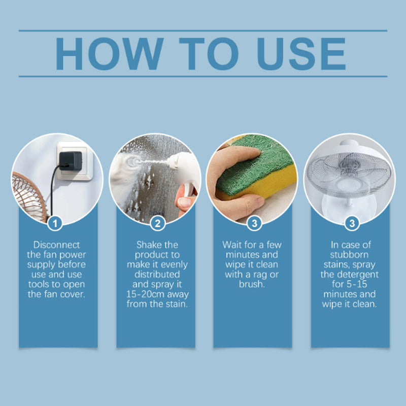 🧹 50% DE DESCONTO – Limpador Potente para Ventiladores Domésticos | Remove pó profundo, fácil de usar & seguro