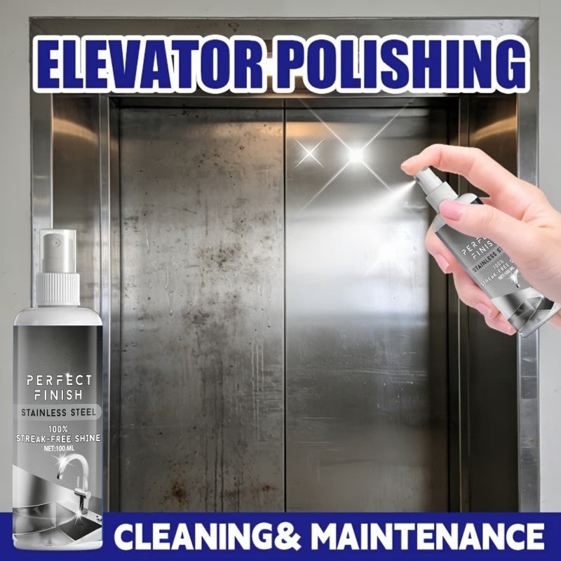 ✨ 50% DE DESCONTO – Limpador de Aço Inoxidável sem Manchas | Remove impressões digitais, brilho duradouro & fácil aplicação