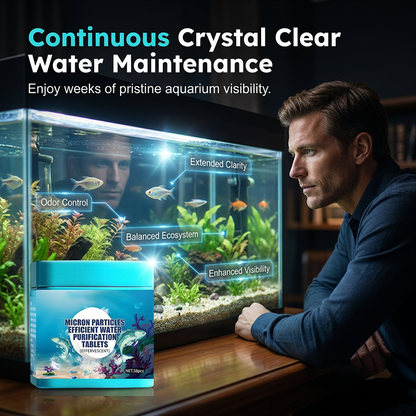 🐠 50% DE DESCONTO – Pastilhas Purificadoras para Aquário | Água cristalina, eficientes & seguras para peixes