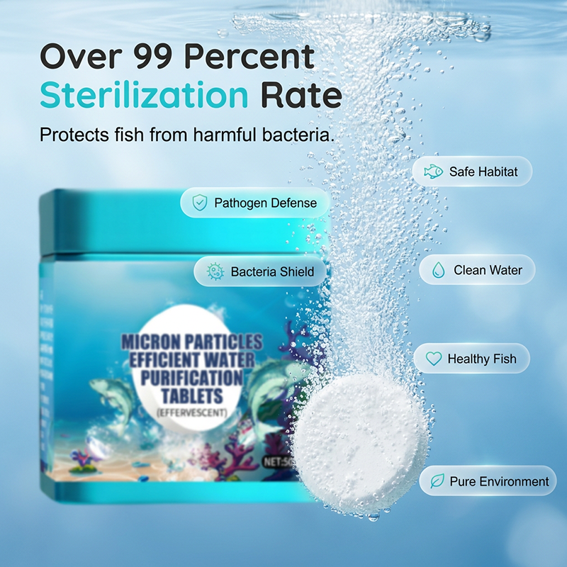 🐠 50% DE DESCONTO – Pastilhas Purificadoras para Aquário | Água cristalina, eficientes & seguras para peixes