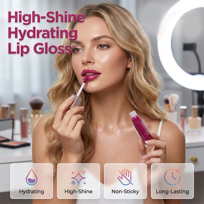 ✨ 50% DE DESCONTO – Brilho Labial Hidratante | Alto brilho, macio & duração prolongada