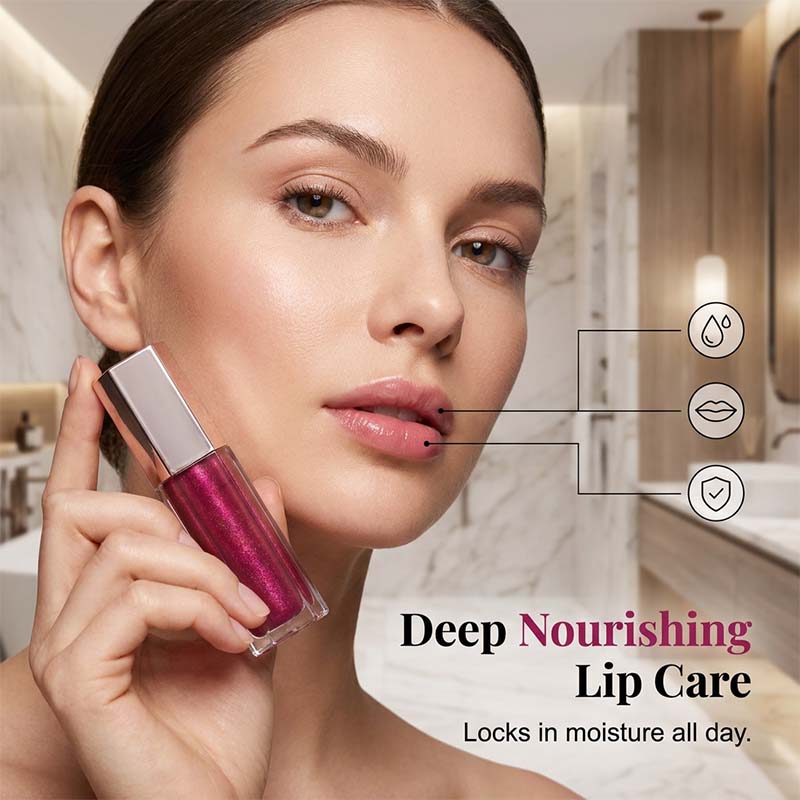 ✨ 50% DE DESCONTO – Brilho Labial Hidratante | Alto brilho, macio & duração prolongada