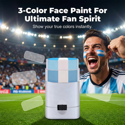 🎨 50% DE DESCONTO – Bastão de Tinta Facial com Listras | Seguro, fácil remoção & ideal para festas