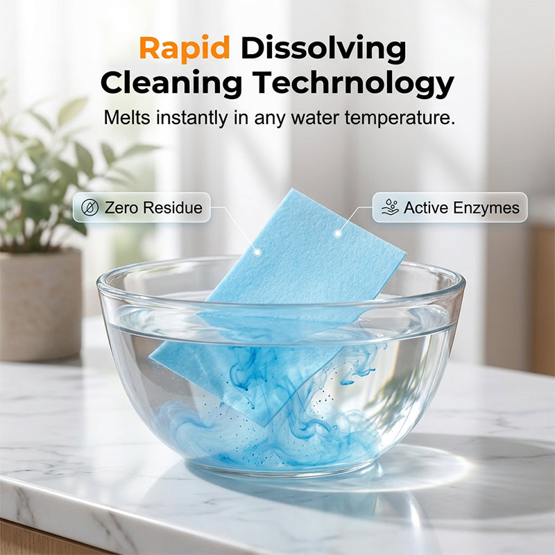 🧼 30-Pack Floor Cleaning Sheets – Dissolves Instantly, Deep Cleans All Floors. Buy 2 Save 15%!