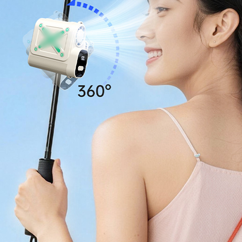 🌀 50% DE DESCONTO – Mini Ventilador Multiuso | Para guarda-chuva, mesa e exteriores – portátil & prático