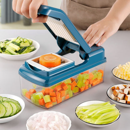 🧄 50% DE DESCONTO – Picador Multifuncional de Alimentos com Recipiente | Rápido, prático & fácil de limpar
