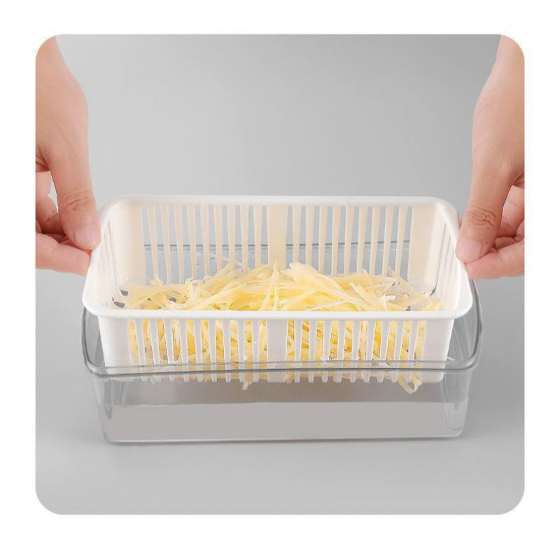 🧄 50% DE DESCONTO – Picador Multifuncional de Alimentos com Recipiente | Rápido, prático & fácil de limpar
