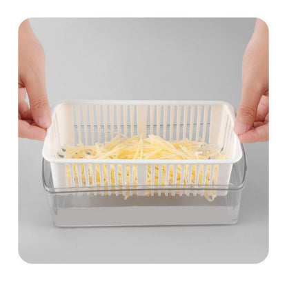 🧄 50% DE DESCONTO – Picador Multifuncional de Alimentos com Recipiente | Rápido, prático & fácil de limpar