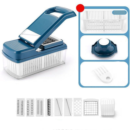 🧄 50% DE DESCONTO – Picador Multifuncional de Alimentos com Recipiente | Rápido, prático & fácil de limpar