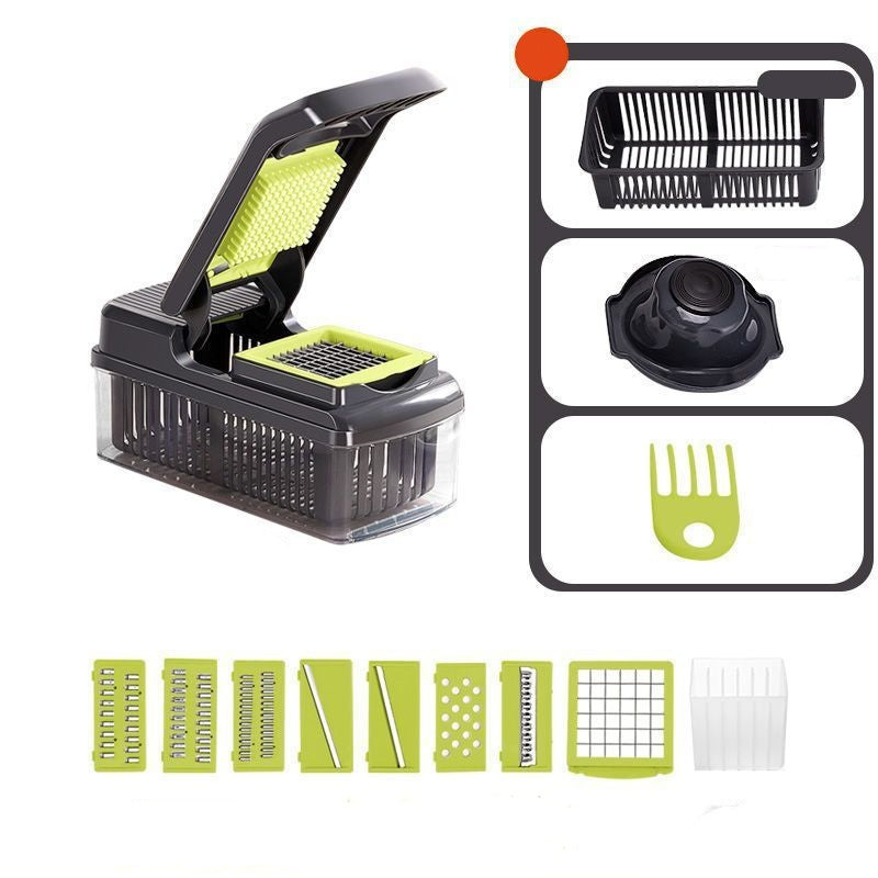 🧄 50% DE DESCONTO – Picador Multifuncional de Alimentos com Recipiente | Rápido, prático & fácil de limpar