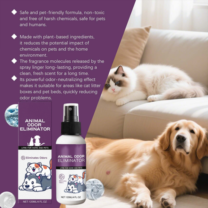 🐱 50% DE DESCONTO – Spray Eliminador de Odores para Pets | Neutraliza odores, frescor duradouro & eficaz