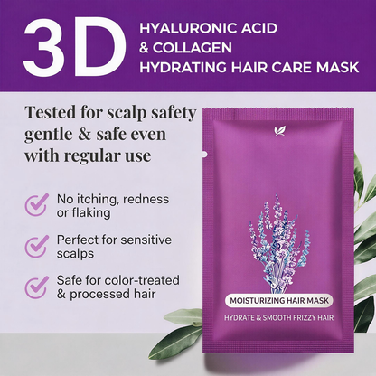 💆‍♀️ 50% DE DESCONTO – Máscara Capilar de Colágeno 3D | Hidratação profunda, reparação & cabelo saudáve