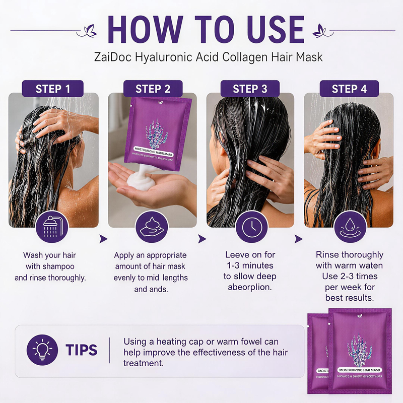 💆‍♀️ 50% DE DESCONTO – Máscara Capilar de Colágeno 3D | Hidratação profunda, reparação & cabelo saudáve
