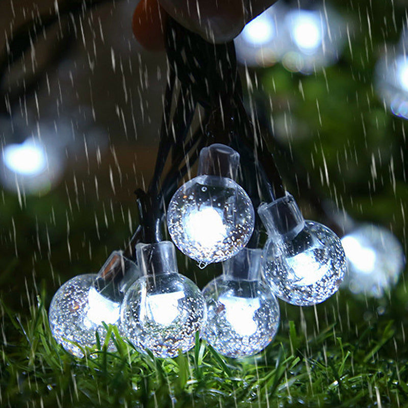 💡 50% DE DESCONTO – Luzes Solares Impermeáveis para Pátio | Efeito bolha, economia de energia & decoração automática