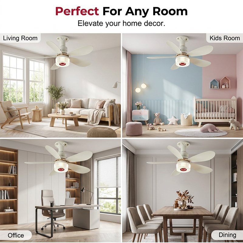 💡 50% DE DESCONTO – Ventilador de Teto 3 em 1 com Luz e Bluetooth | Refresca, ilumina & som ambiente