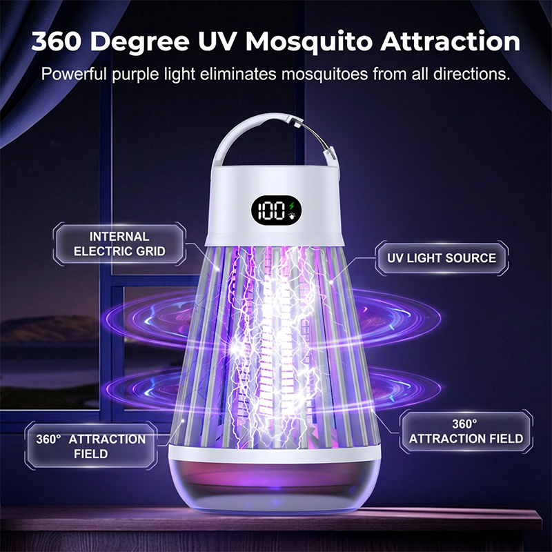 🦟 50% DE DESCONTO – Lâmpada Biónica Portátil Anti-Mosquitos | Sem químicos, silenciosa & eficaz
