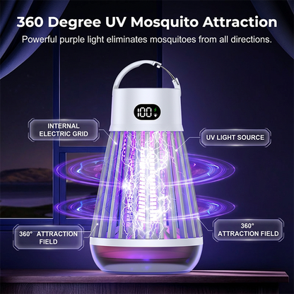 🦟 50% DE DESCONTO – Lâmpada Biónica Portátil Anti-Mosquitos | Sem químicos, silenciosa & eficaz