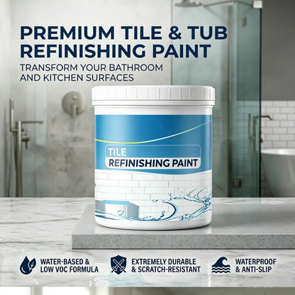 🎨 50% DE DESCONTO – Kit de Pintura para Azulejos e Banheiras | Renova superfícies, fácil aplicação & acabamento durável