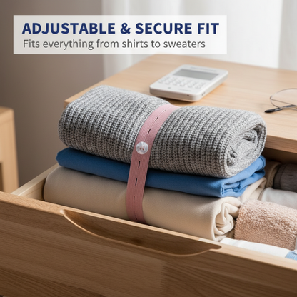 🧺 50% DE DESCONTO – Elásticos Ajustáveis para Organizar Roupas | Mantém tudo no lugar, prático & versátil