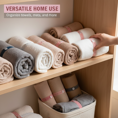 🧺 50% DE DESCONTO – Elásticos Ajustáveis para Organizar Roupas | Mantém tudo no lugar, prático & versátil