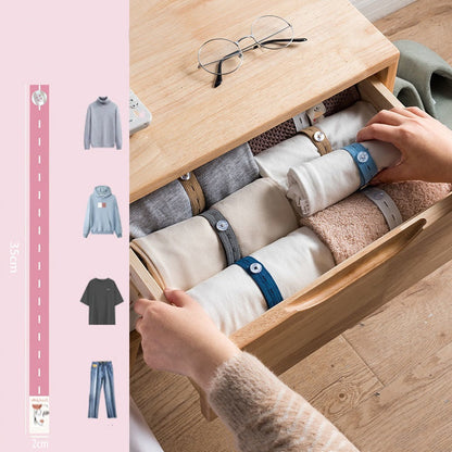 🧺 50% DE DESCONTO – Elásticos Ajustáveis para Organizar Roupas | Mantém tudo no lugar, prático & versátil