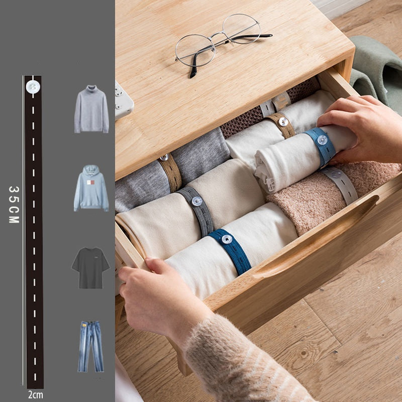 🧺 50% DE DESCONTO – Elásticos Ajustáveis para Organizar Roupas | Mantém tudo no lugar, prático & versátil