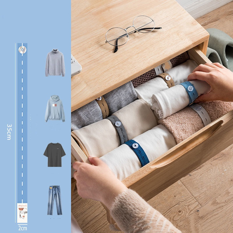 🧺 50% DE DESCONTO – Elásticos Ajustáveis para Organizar Roupas | Mantém tudo no lugar, prático & versátil