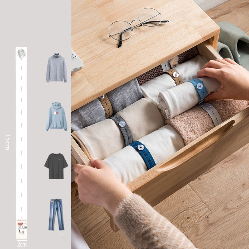 🧺 50% DE DESCONTO – Elásticos Ajustáveis para Organizar Roupas | Mantém tudo no lugar, prático & versátil