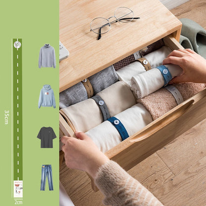 🧺 50% DE DESCONTO – Elásticos Ajustáveis para Organizar Roupas | Mantém tudo no lugar, prático & versátil
