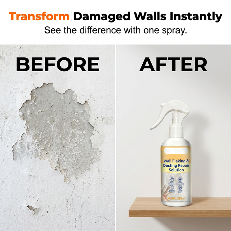 🎨 50% DE DESCONTO – Spray para Reparo de Paredes | Solução para descamação, fácil aplicação & acabamento uniforme