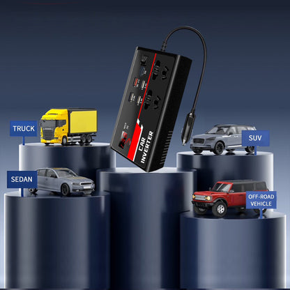 🔌 50% DE DESCONTO – Inversor Universal para Carro | Converte 12V para 110V/220V, potente & portátil
