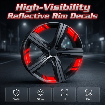🚗 50% DE DESCONTO – Adesivo Refletivo para Aro de Carro | Segurança noturna, estilo & fácil aplicação