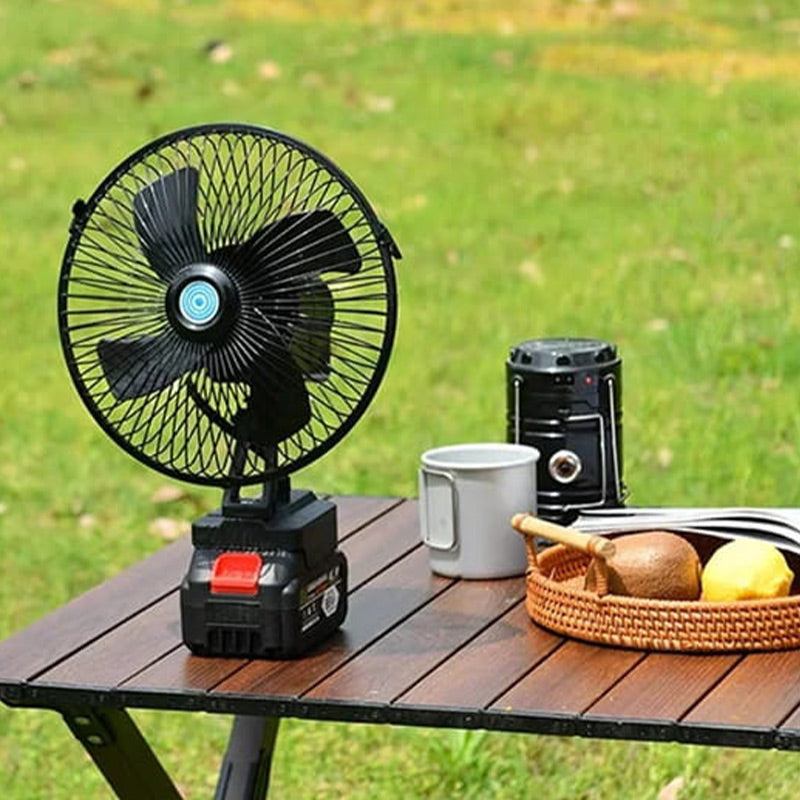 🌀 50% DE DESCONTO – Ventilador de Camping Sem Fio Portátil | Recarregável, leve & ideal para exteriores