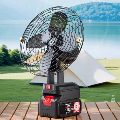 🌀 50% DE DESCONTO – Ventilador de Camping Sem Fio Portátil | Recarregável, leve & ideal para exteriores