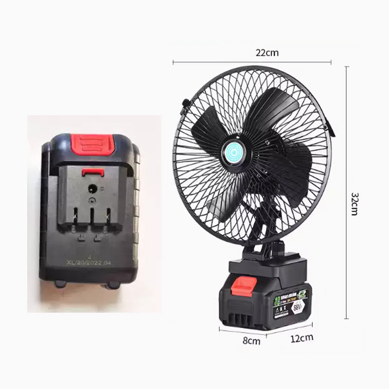 🌀 50% DE DESCONTO – Ventilador de Camping Sem Fio Portátil | Recarregável, leve & ideal para exteriores