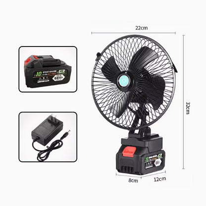 🌀 50% DE DESCONTO – Ventilador de Camping Sem Fio Portátil | Recarregável, leve & ideal para exteriores