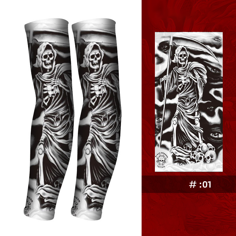 🧴 50% DE DESCONTO – Manga Térmica com Proteção Solar para Tatuagem | Respirável, protege tatuagens & refrescante