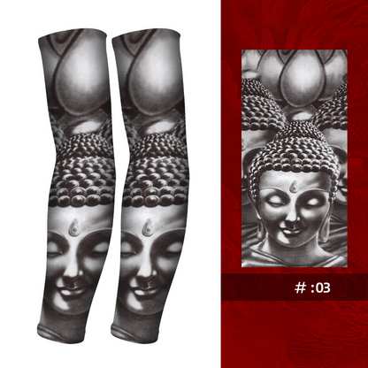 🧴 50% DE DESCONTO – Manga Térmica com Proteção Solar para Tatuagem | Respirável, protege tatuagens & refrescante
