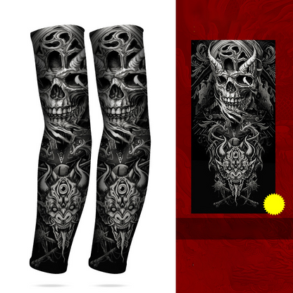 🧴 50% DE DESCONTO – Manga Térmica com Proteção Solar para Tatuagem | Respirável, protege tatuagens & refrescante