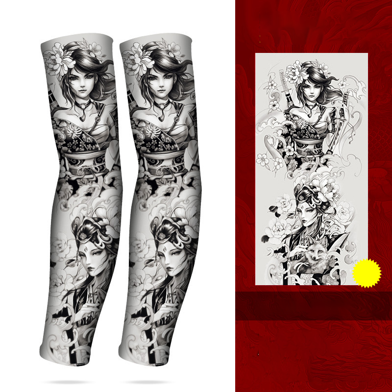 🧴 50% DE DESCONTO – Manga Térmica com Proteção Solar para Tatuagem | Respirável, protege tatuagens & refrescante