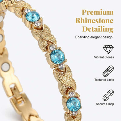 💎 50% DE DESCONTO – Pulseira Magnética com Pedras | Estilo e bem-estar 24/7, leve, ajustável & presente ideal 💖