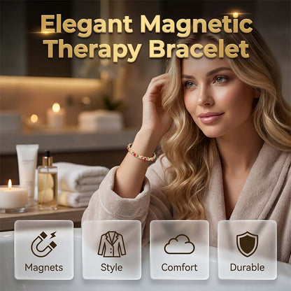 💎 50% DE DESCONTO – Pulseira Magnética com Pedras | Estilo e bem-estar 24/7, leve, ajustável & presente ideal 💖