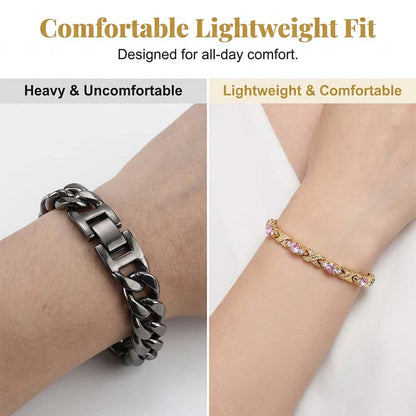 💎 50% DE DESCONTO – Pulseira Magnética com Pedras | Estilo e bem-estar 24/7, leve, ajustável & presente ideal 💖