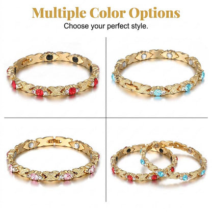 💎 50% DE DESCONTO – Pulseira Magnética com Pedras | Estilo e bem-estar 24/7, leve, ajustável & presente ideal 💖