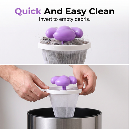 🛁 50% DE DESCONTO – Removedor de Cabelos Flutuante Portátil | Filtra resíduos, prático & fácil de limpar