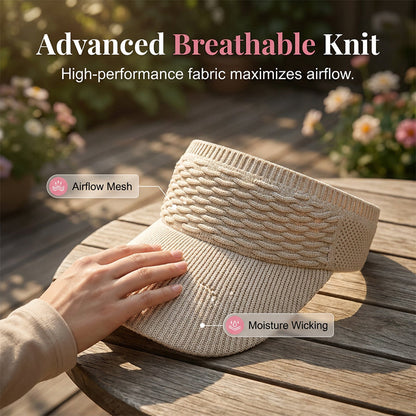 🏆BIG SALE BUY 1 FREE 1🎉Women's Breathable Knit Sun Visor Hat